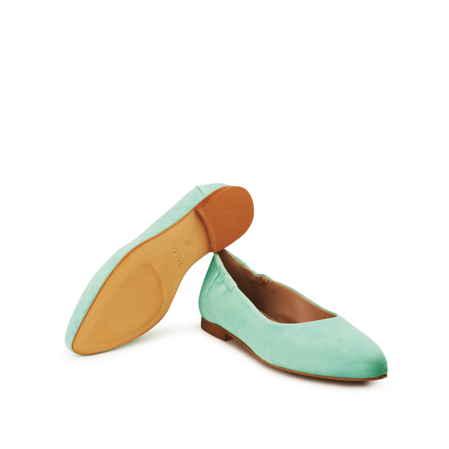 Mara Suede Ballet Flats Jade - Last Chance
