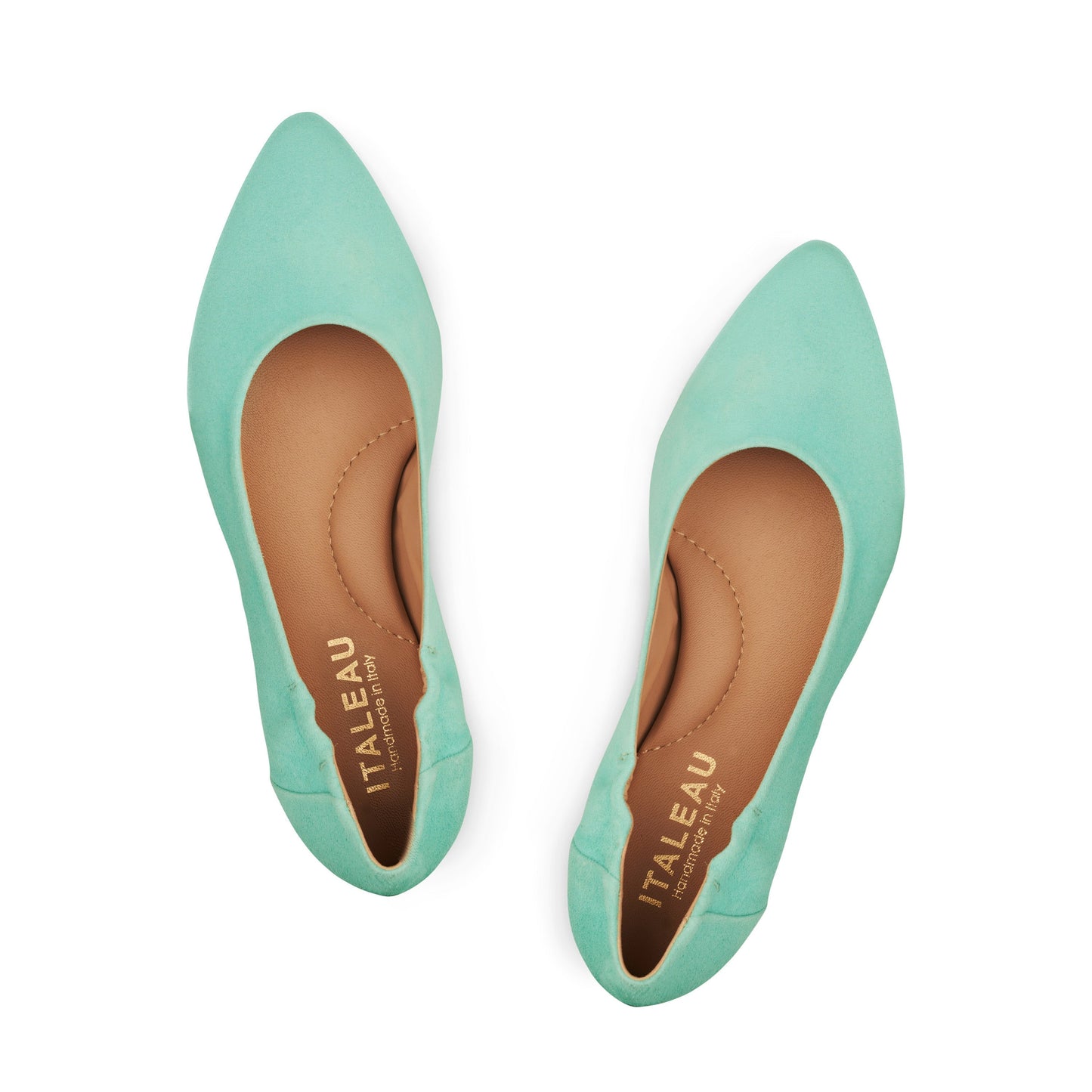 Mara Suede Ballet Flats Jade - Last Chance