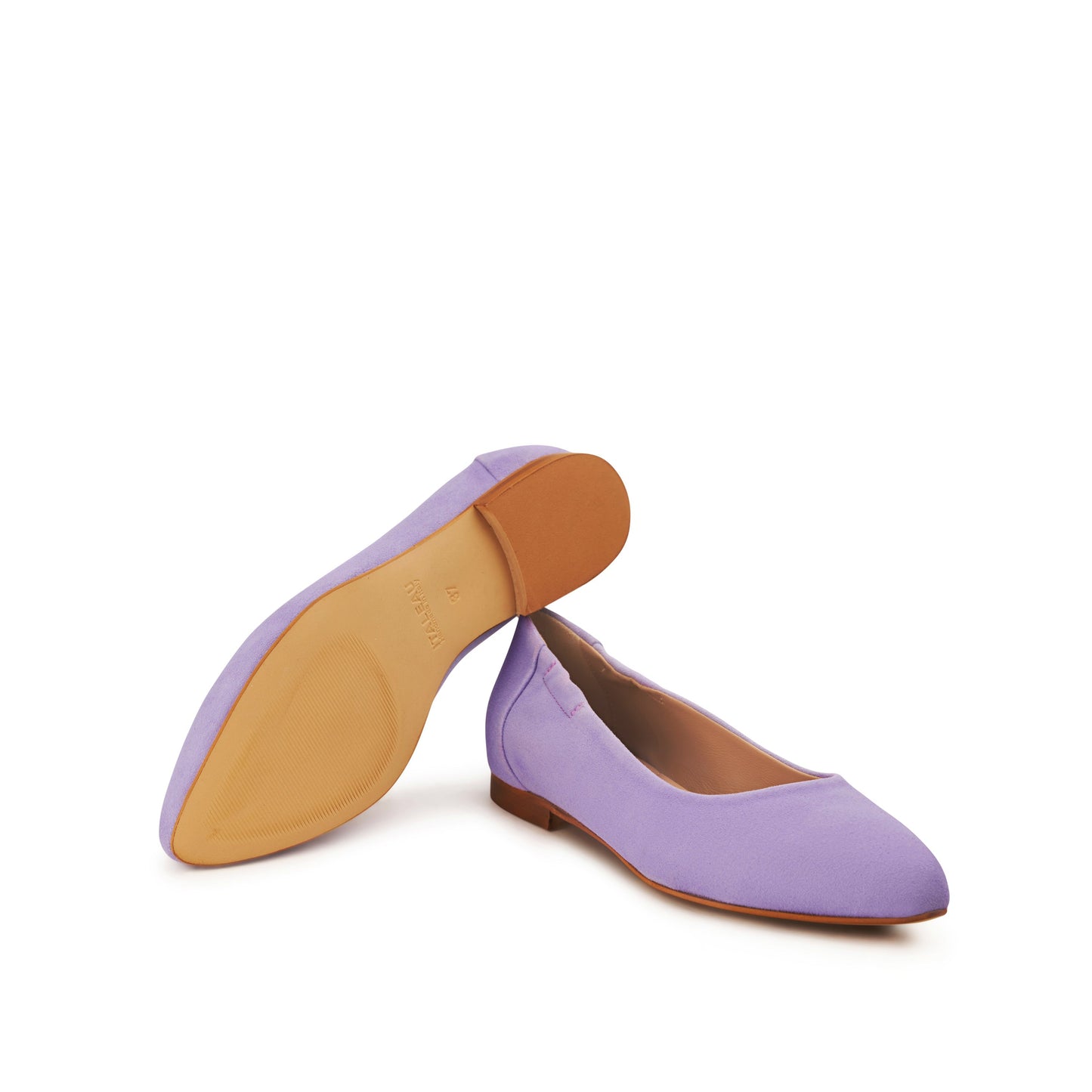 Mara Suede Ballet Flats Lilac - Last Chance