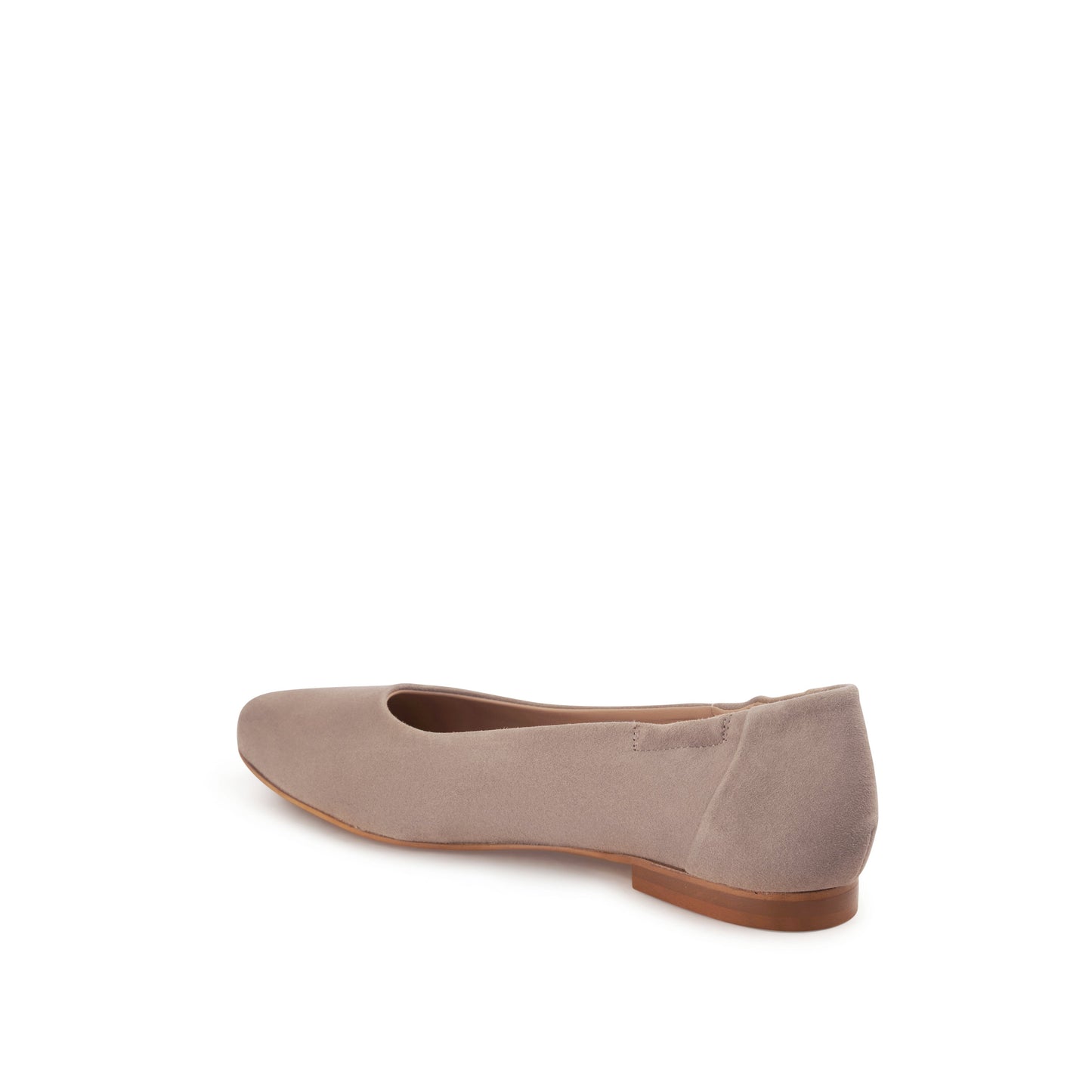 Mara Suede Ballet Flats Taupe - Last Chance
