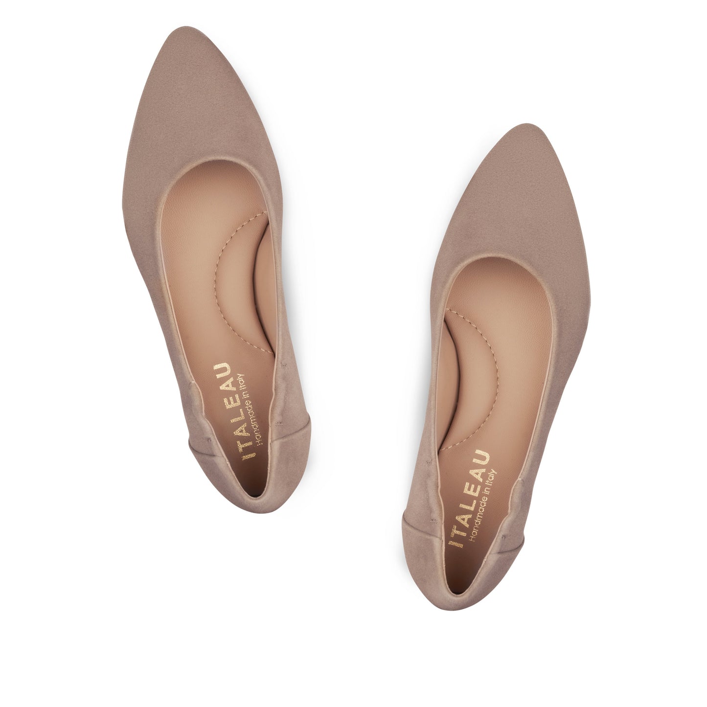 Mara Suede Ballet Flats Taupe - Last Chance