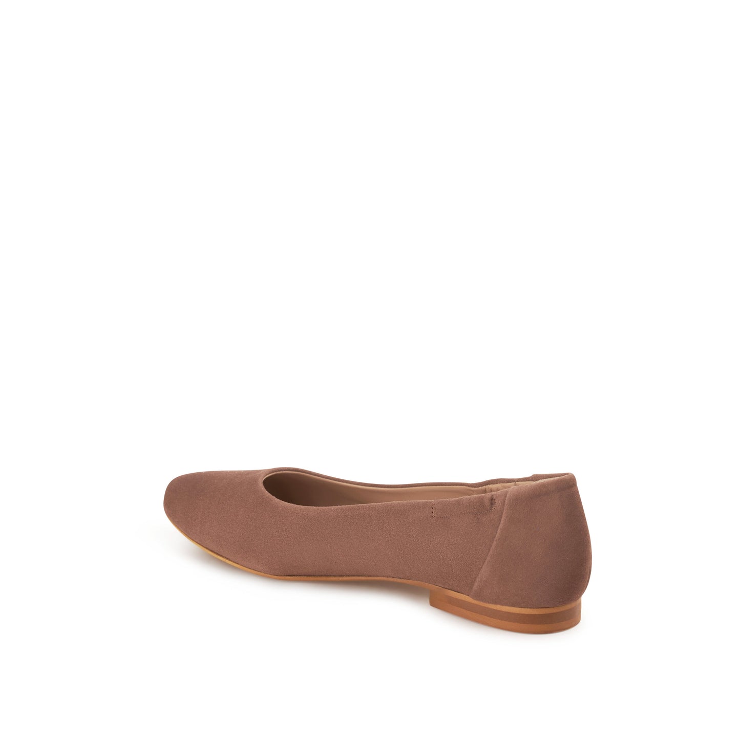 Mara Suede Ballet Flats Tortora - Last Chance