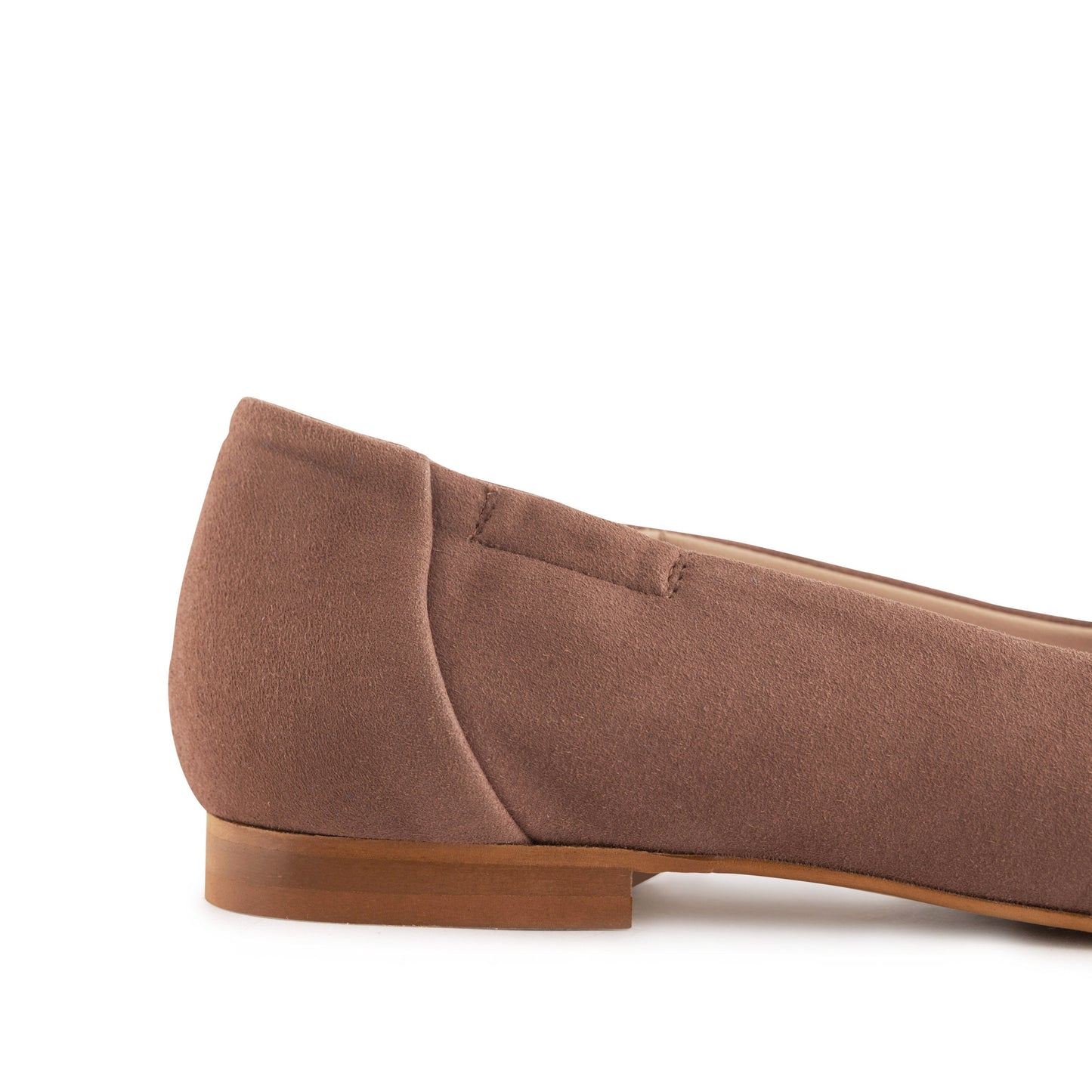 Mara Suede Ballet Flats Tortora - Last Chance