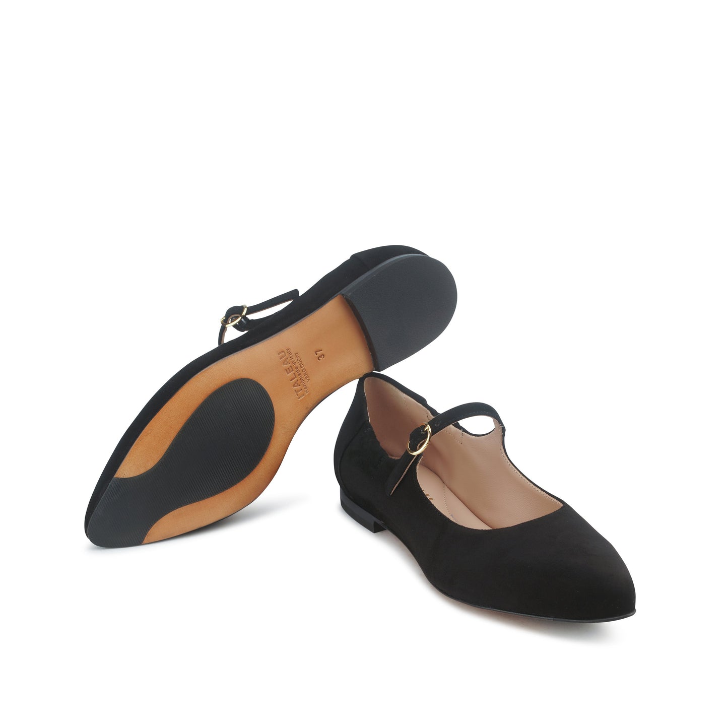 Melia Flexlite Flats Nero - Last Chance
