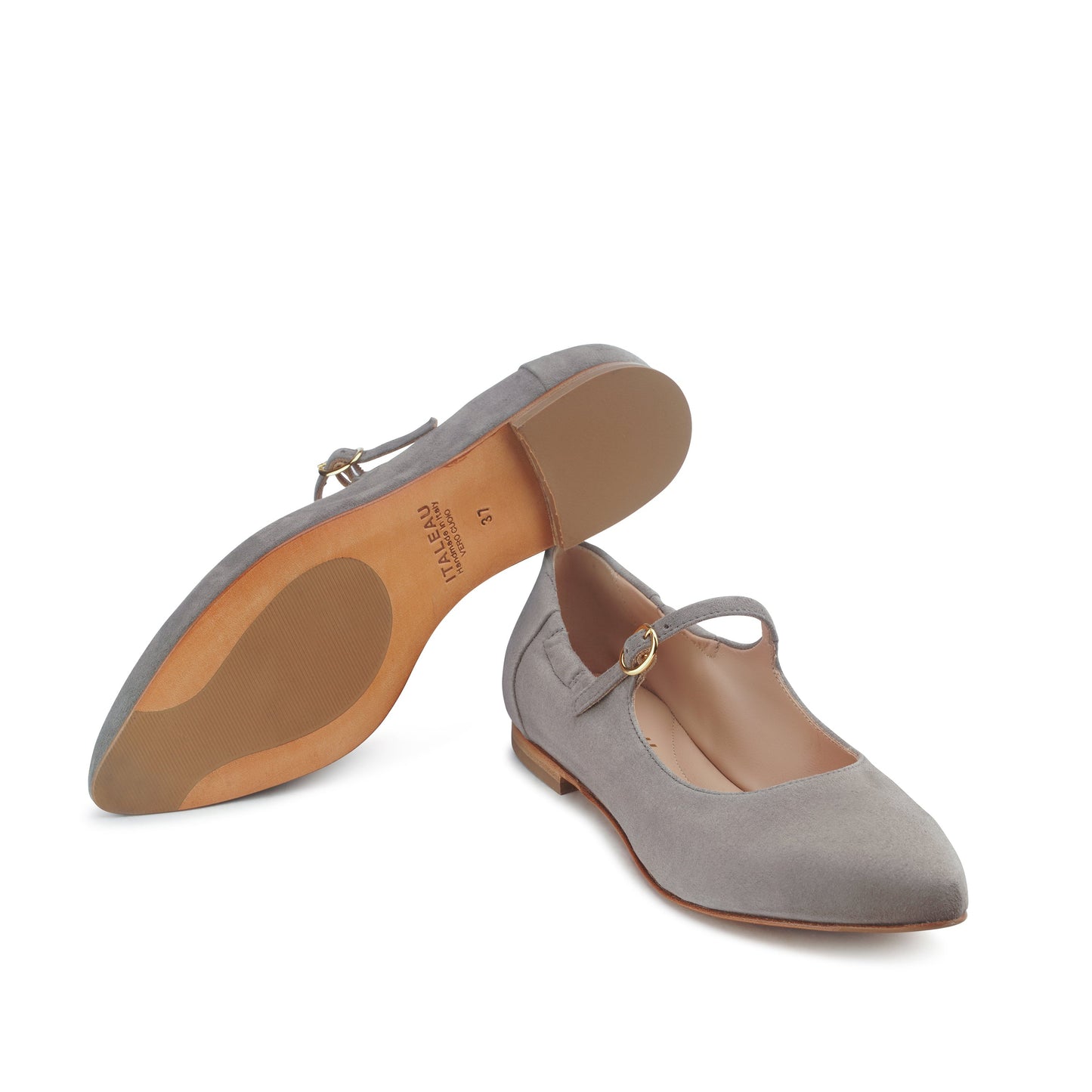 Melia Flexlite Flats Stone - Last Chance