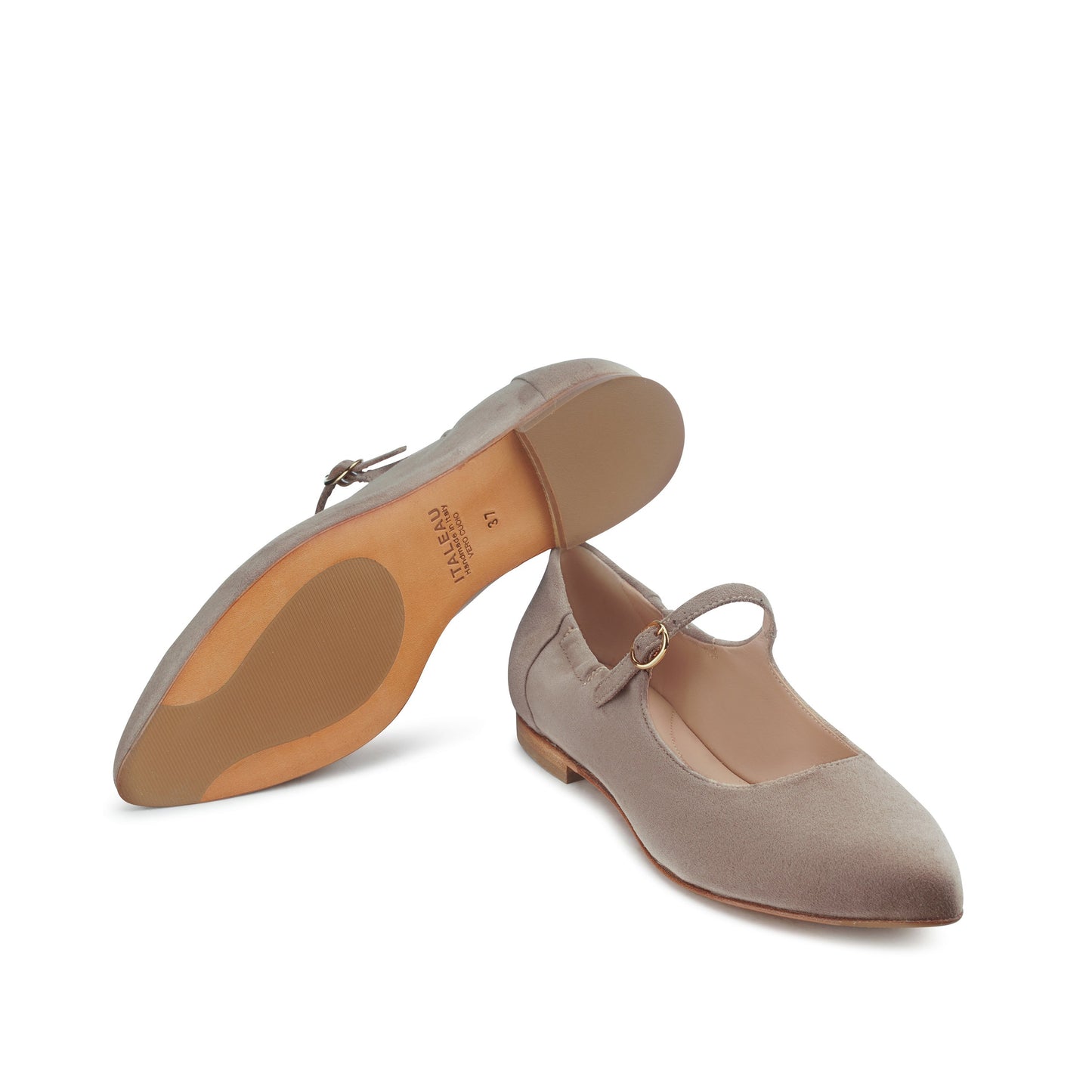 Melia Flexlite Flats Taupe - Last Chance