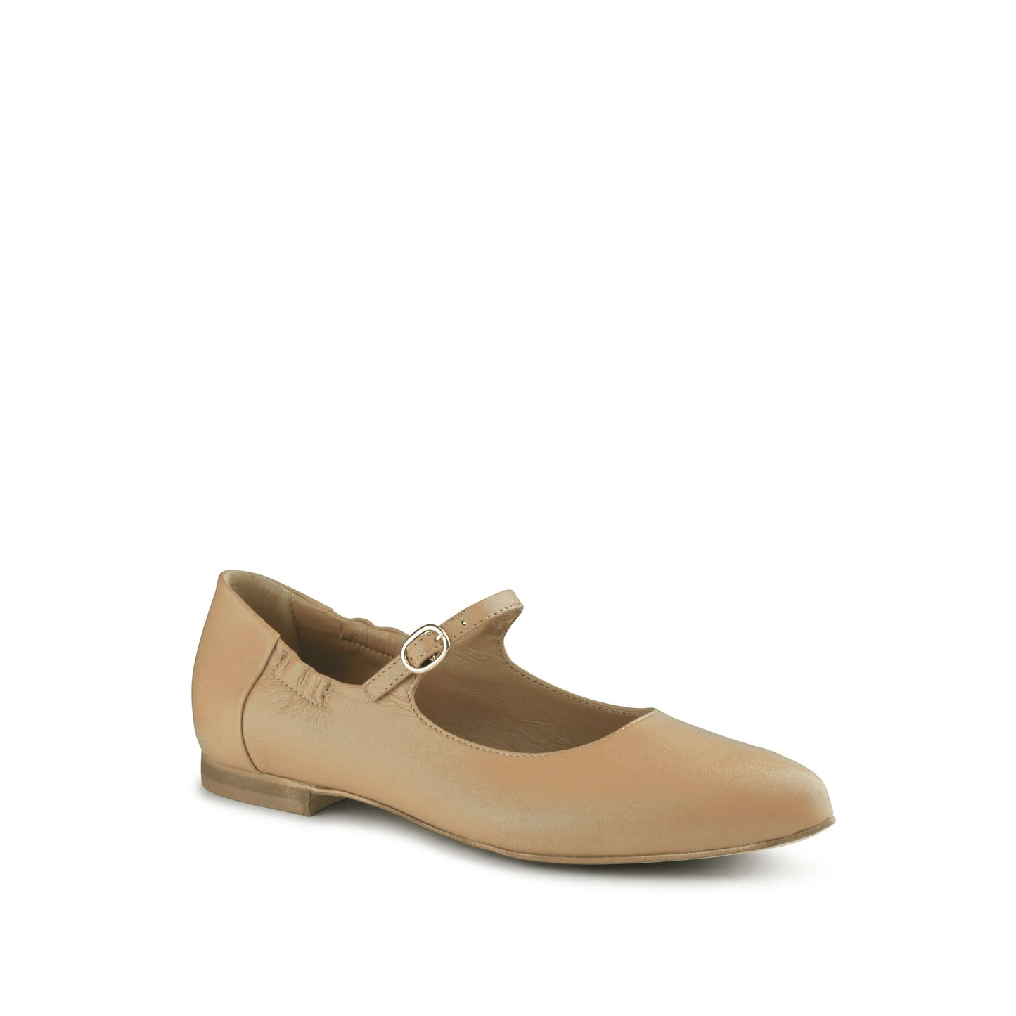 Melia Leather Flats Sand - Last Chance