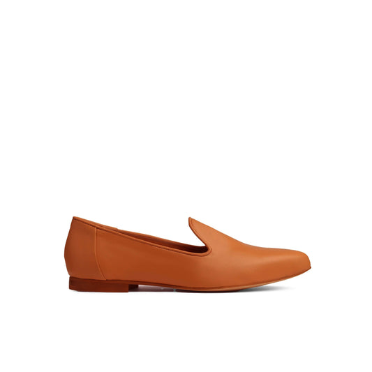 Teresa Leather Loafers Chestnut