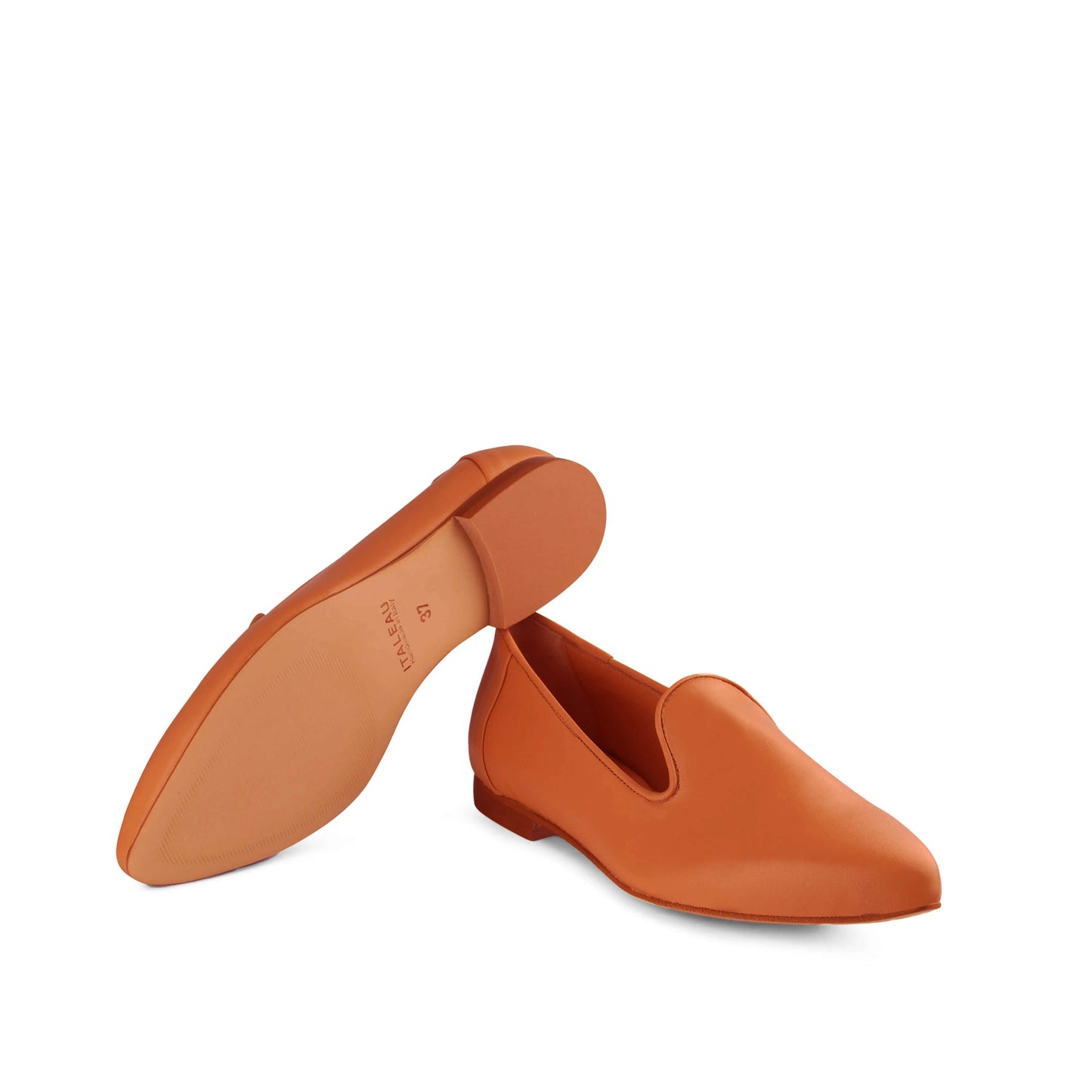 Teresa Leather Loafers Chestnut