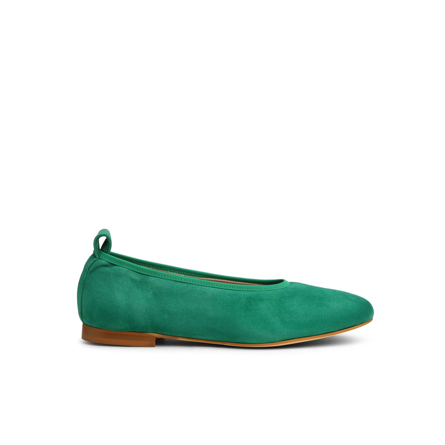 Valleria Suede Flats Emerald - Last Chance