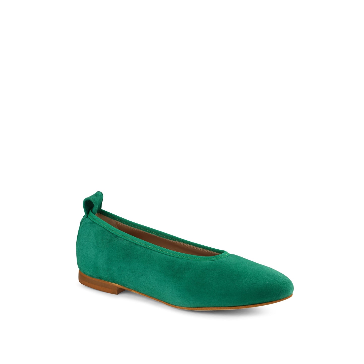 Valleria Suede Flats Emerald - Last Chance