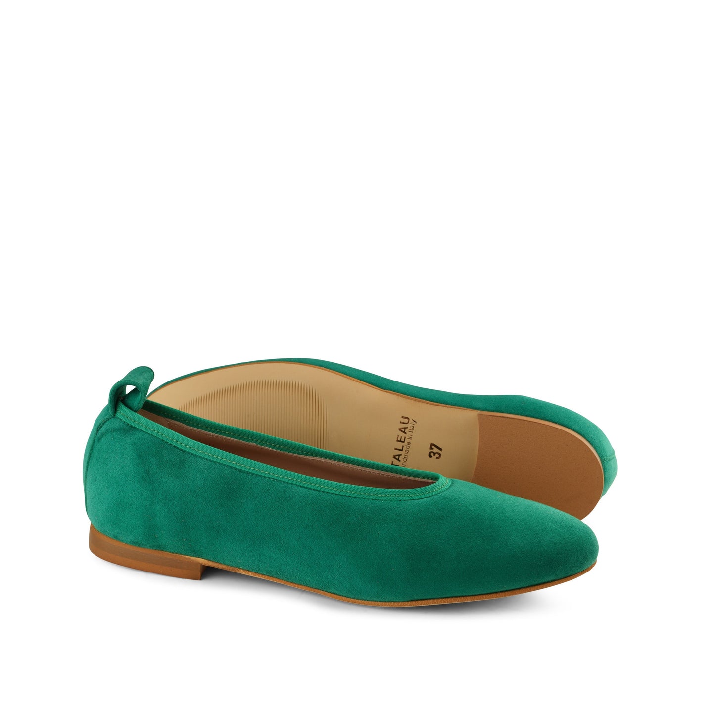 Valleria Suede Flats Emerald - Last Chance