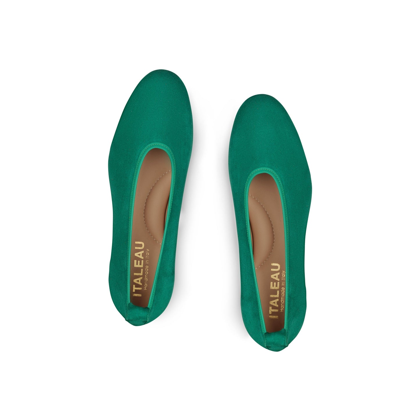 Valleria Suede Flats Emerald - Last Chance