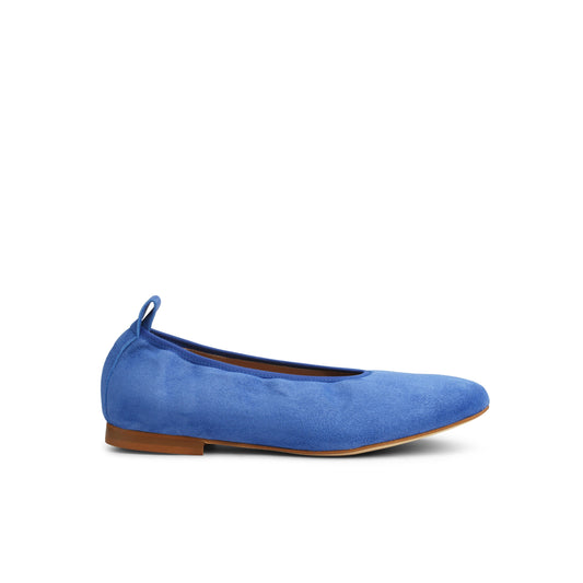 Valleria Suede Flats Sapphire - Last Chance