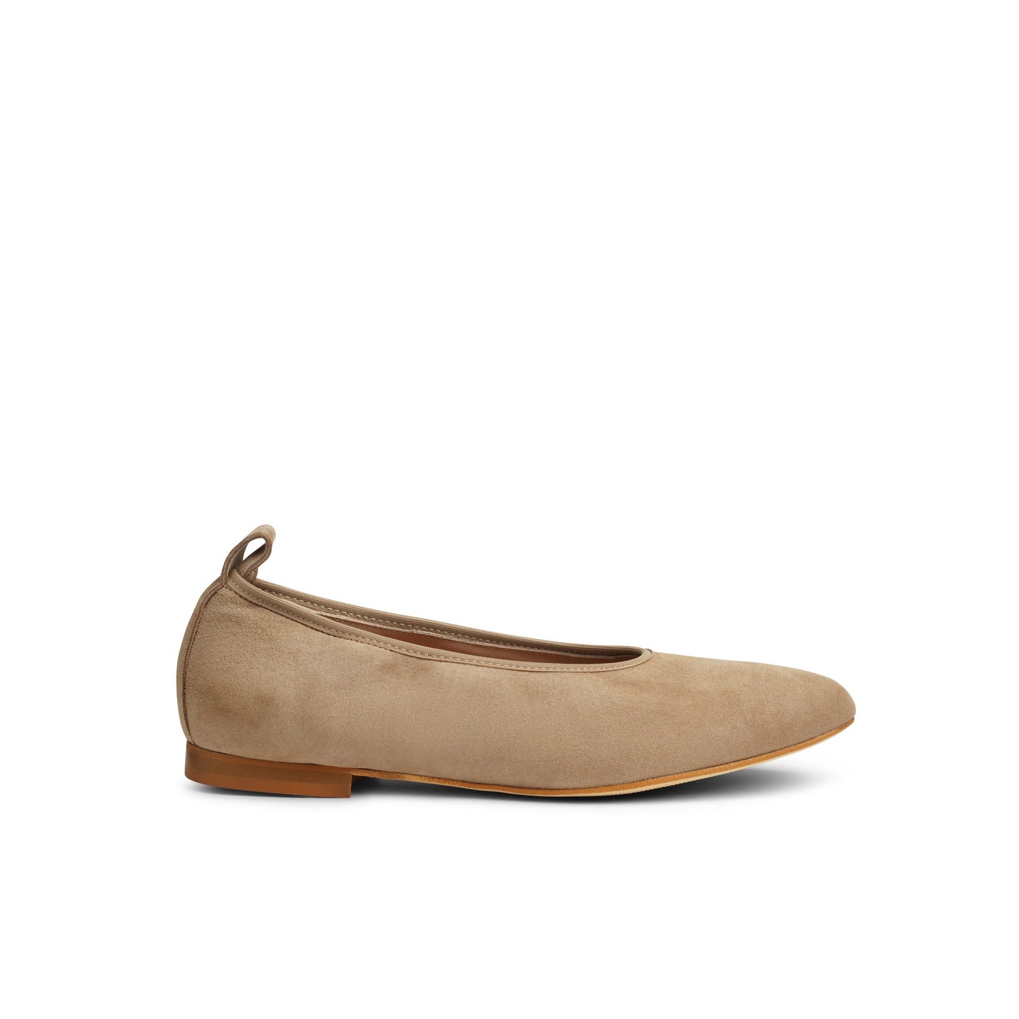 Valleria Suede Flats Taupe - Last Chance