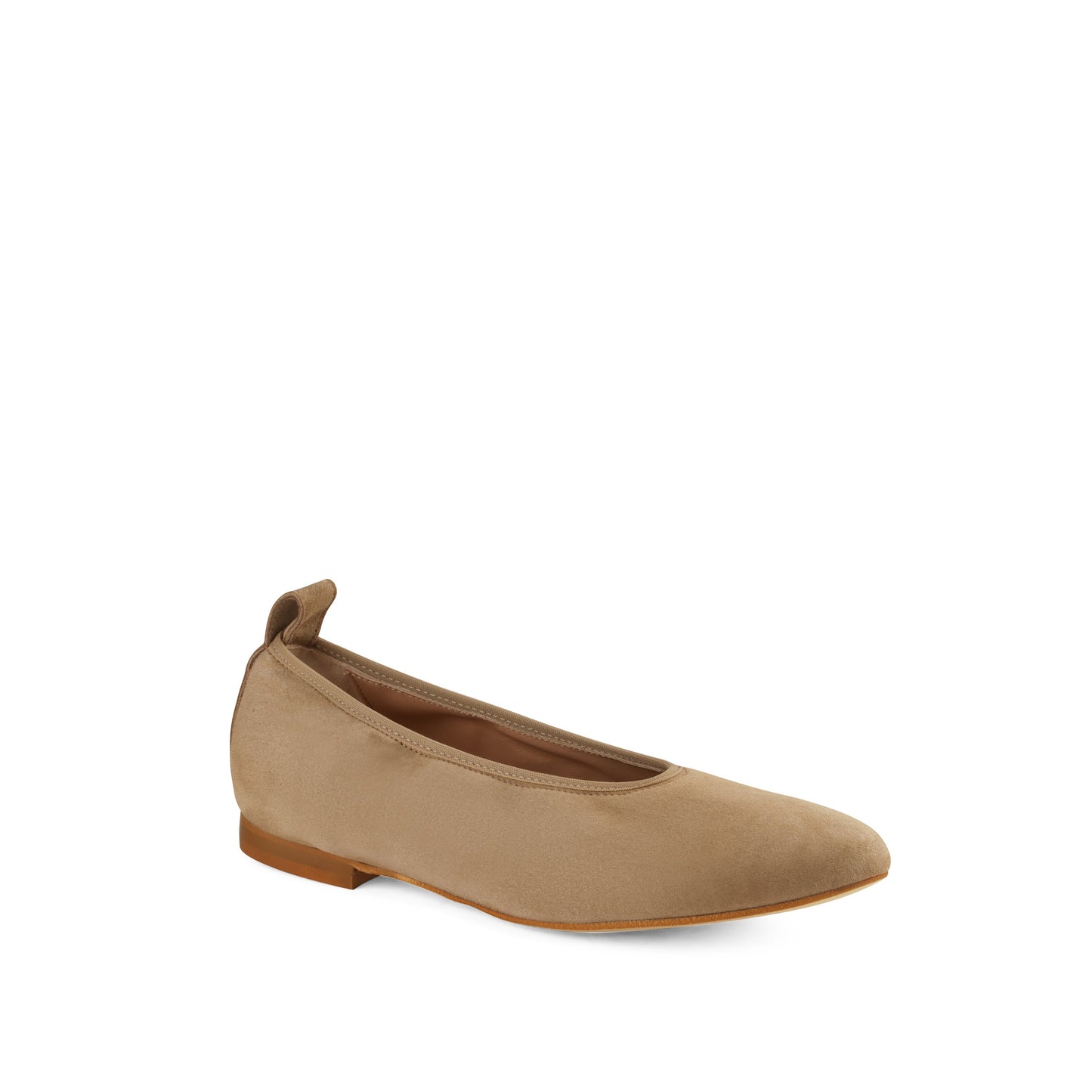 Valleria Suede Flats Taupe - Last Chance