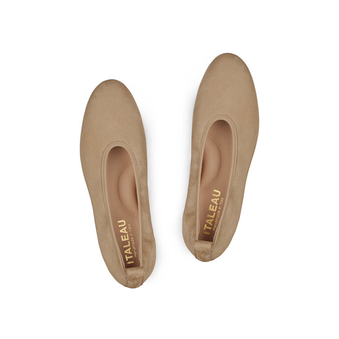 Valleria Suede Flats Taupe - Last Chance