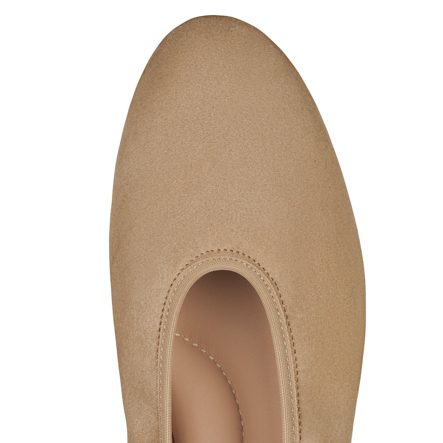 Valleria Suede Flats Taupe - Last Chance