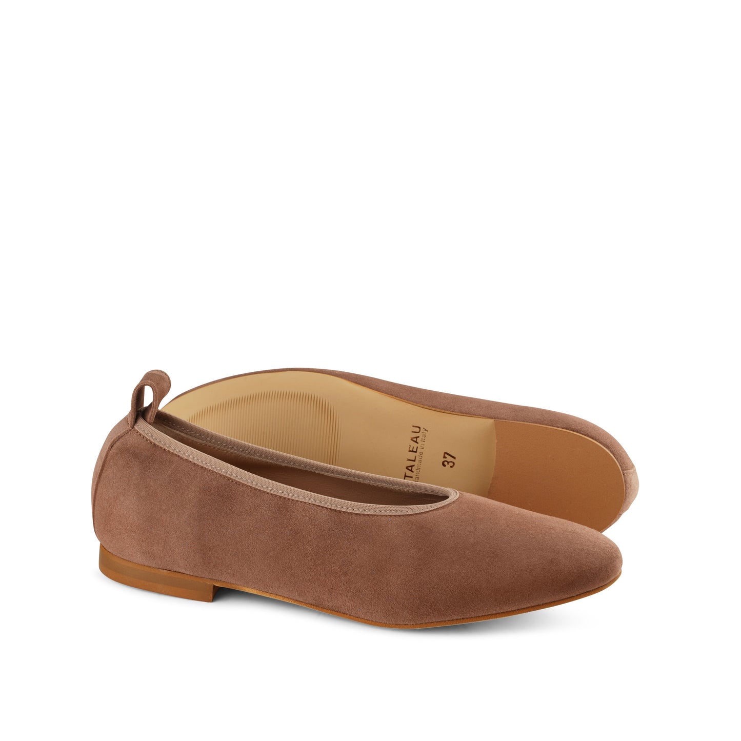 Valleria Suede Flats Tortora - Last Chance