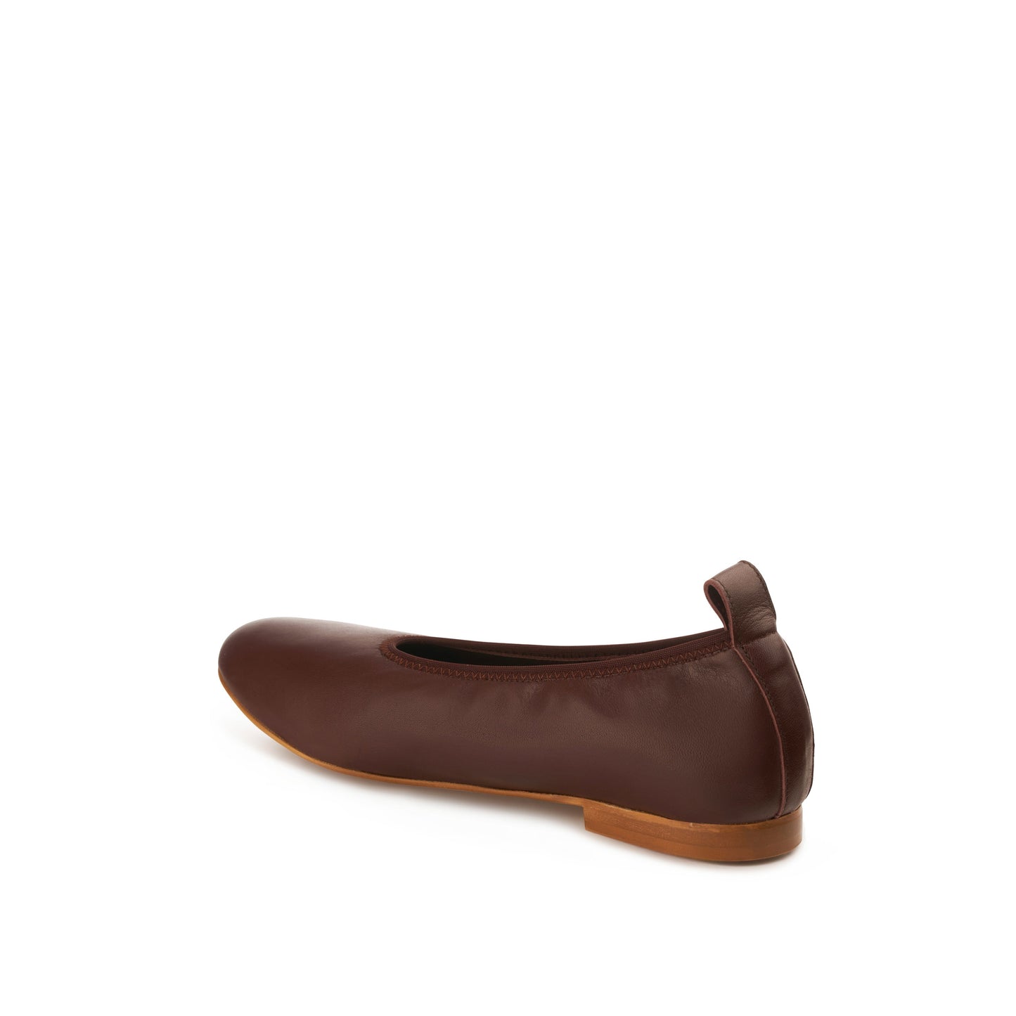 Valleria Leather Flats Chocolate - Last Chance