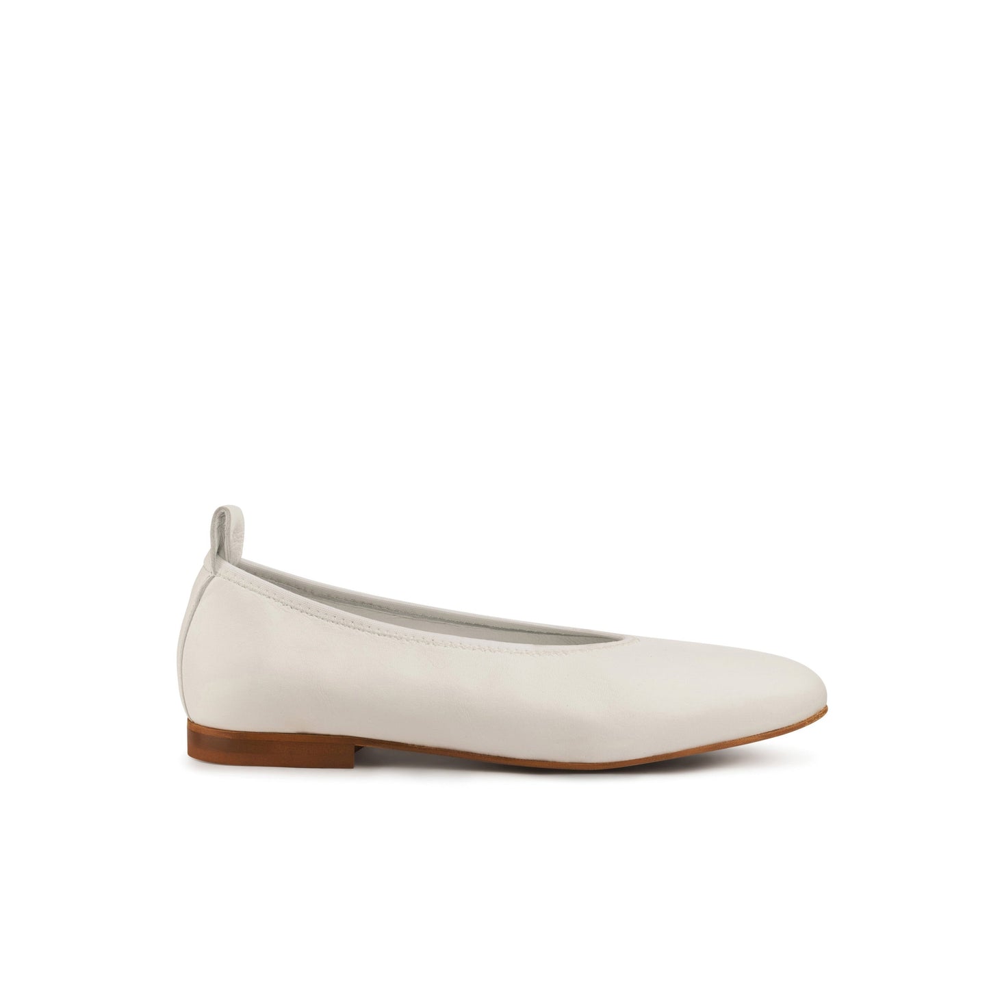 Valleria Leather Flats Bianco - Last Chance
