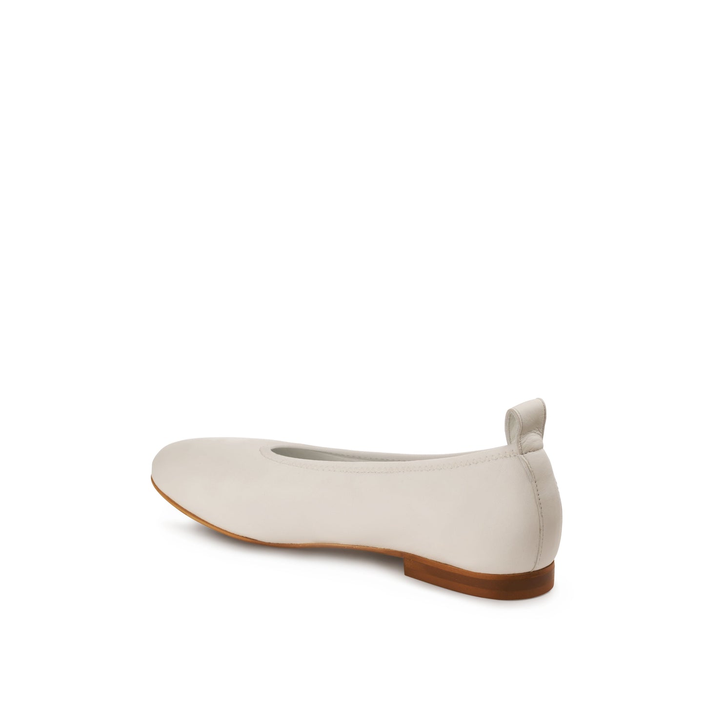 Valleria Leather Flats Bianco - Last Chance