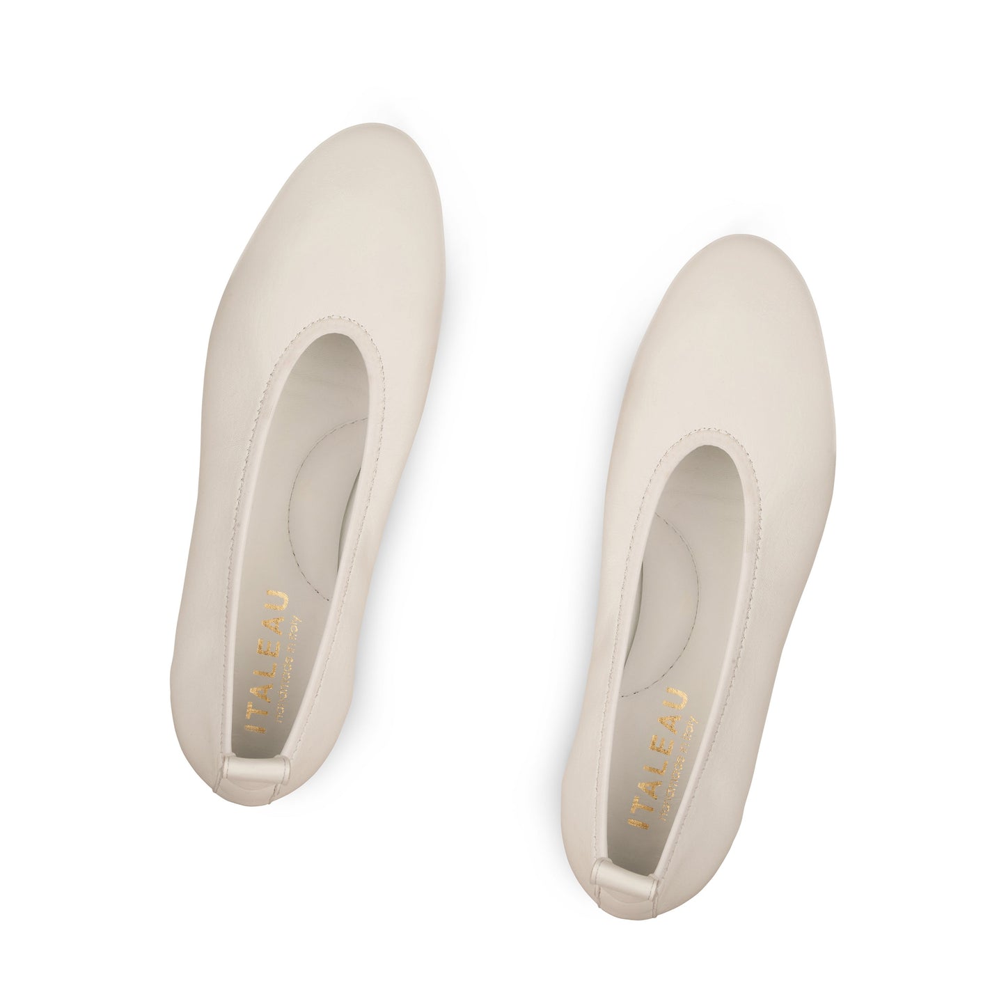 Valleria Leather Flats Bianco - Last Chance
