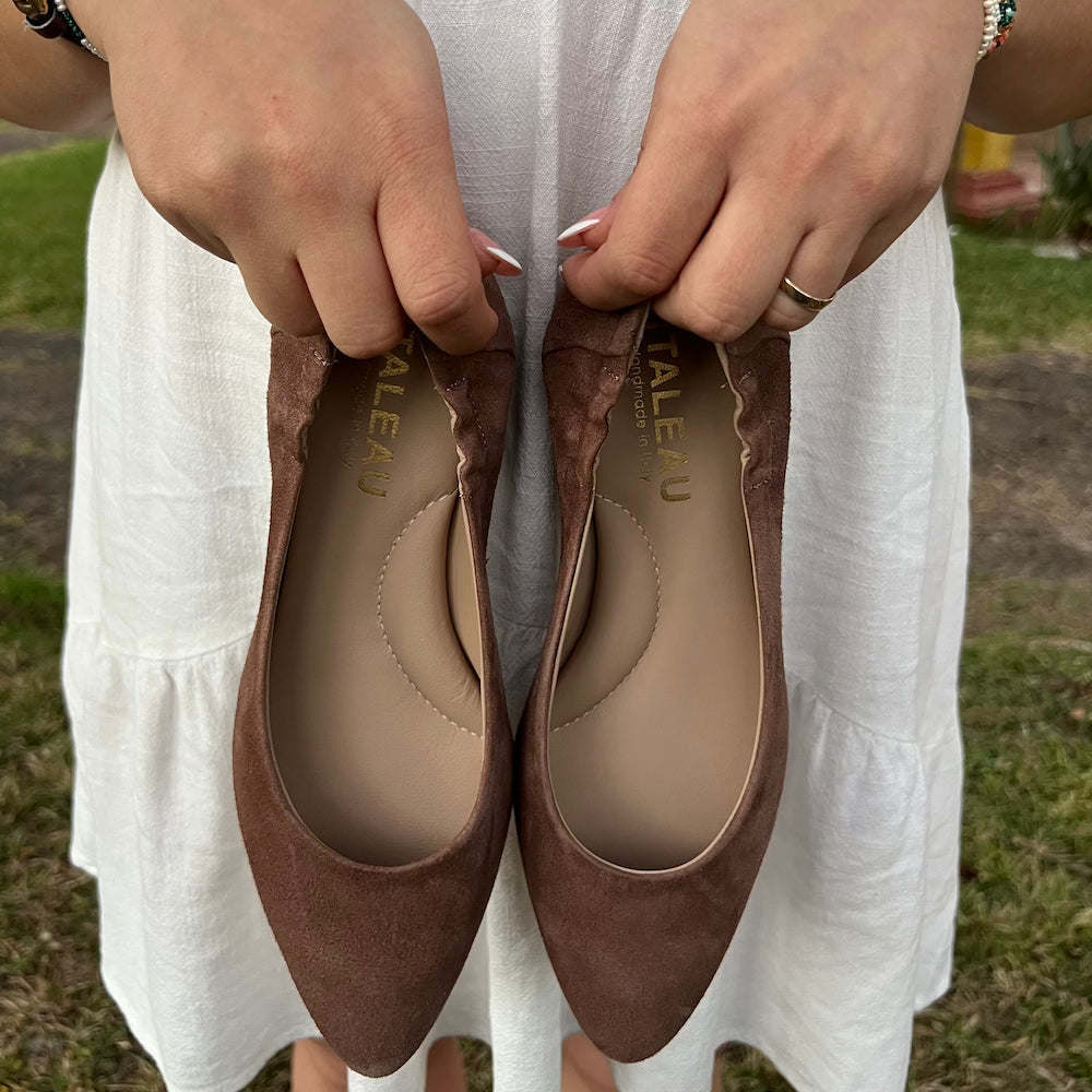 Mara Suede Ballet Flat Cocco - Last Chance